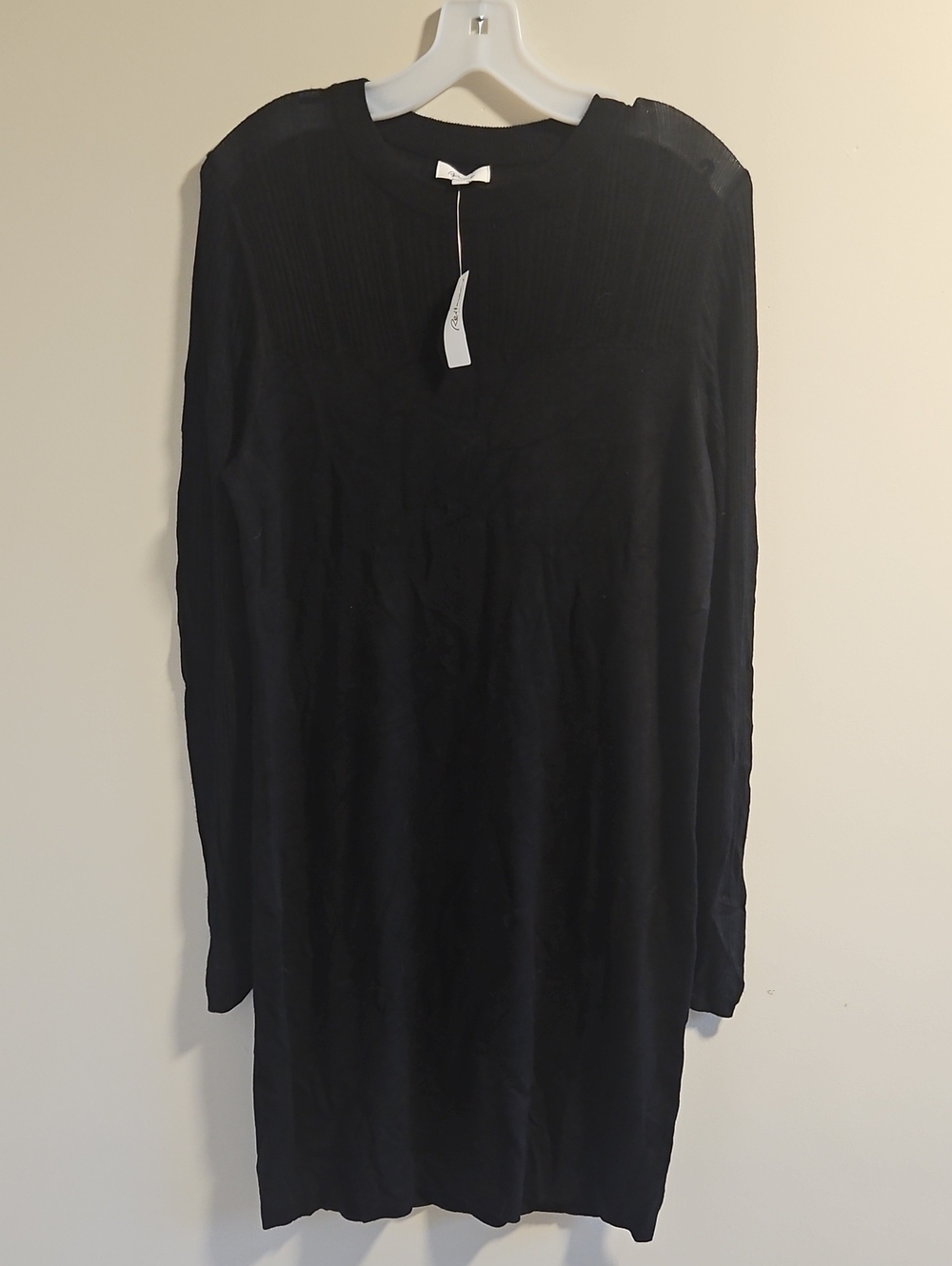 Reitmans Black Long Sleeve Sweater Dress